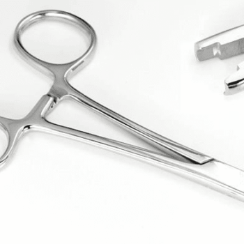 Pinzas de joyería para el cuerpo de 5 "de largo con mordazas de 4 mm