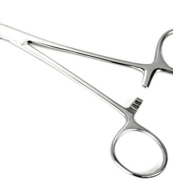 MicroDermal Pinzas de 5 "de largo con mordazas de 3 mm