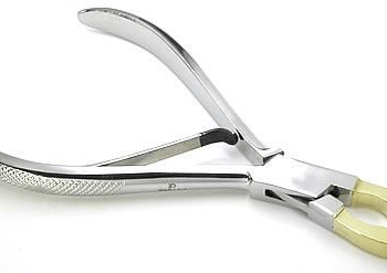 Alicates de cierre de anillo pequeño con puntas de latón