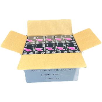 Guantes de Nitrilo Negro - Rosa - Azul  Mayoreo