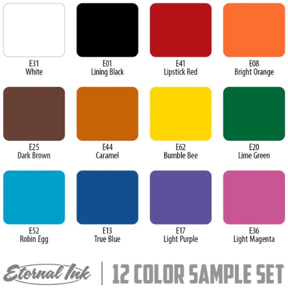 12 Color Sample Set