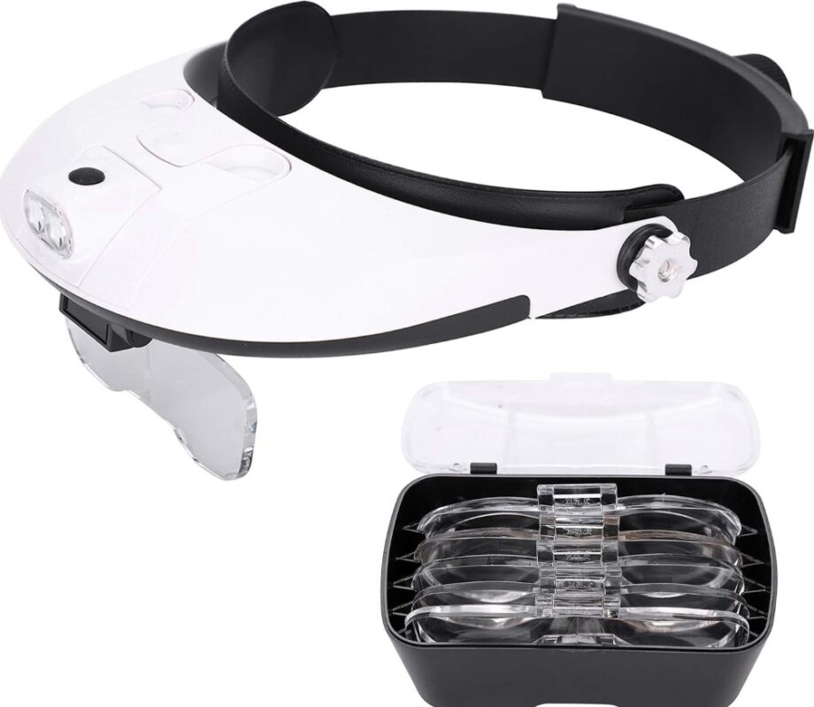 Diadema con Lupa y luz led